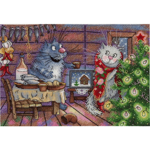Cross Stitch Kit New Year Night SNV-682
