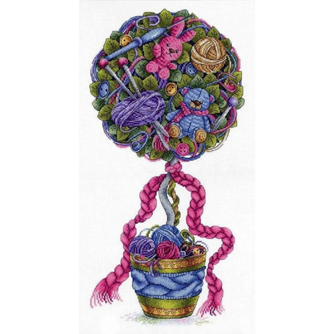 Cross Stitch Kit Cosiness Topiary SNV-690