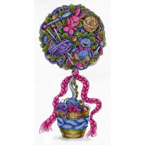 Cross Stitch Kit Cosiness Topiary SNV-690