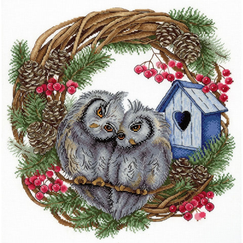 Cross Stitch Kit Owl Devotion SNV-712
