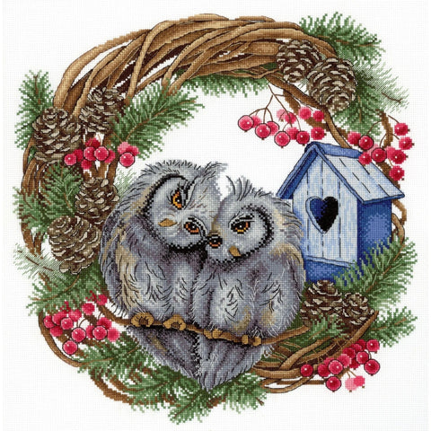 Cross Stitch Kit Owl Devotion SNV-712