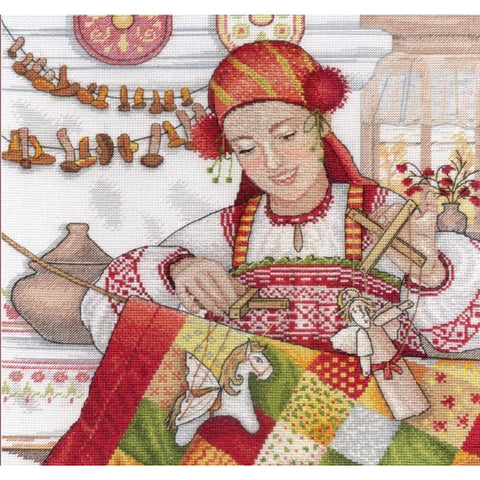 Autumn Beauty SNV-549 Cross Stitch Kit by MP Studio - Hobby.lt