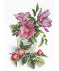 Tender Dogrose SNV-565 Cross Stitch Kit by MP Studio - Hobby.lt