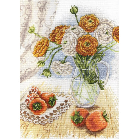 Garden Flowers SNV-597 Cross Stitch Kit by MP Studio - Hobby.lt