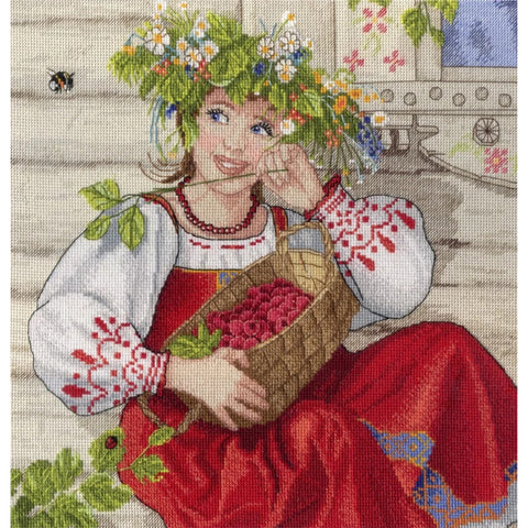 Summer Beauty SNV-600 Cross Stitch Kit by MP Studio - Hobby.lt