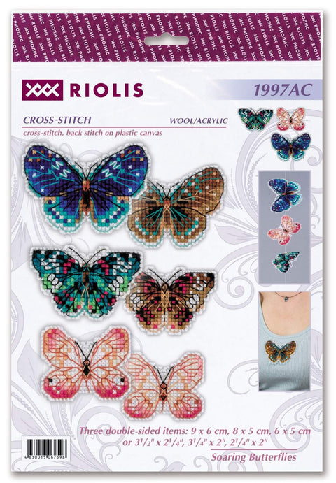 Soarting Butterflies. Cross Stitch kit by RIOLIS Ref. no.: 1997AC