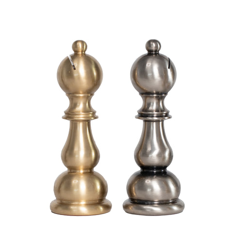 Solid Brass Chess Set with Beautiful Beech Wood Chess Table