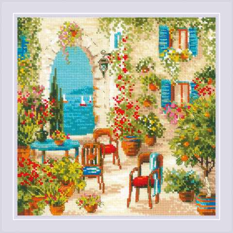 Southern Courtyard cross stitch kit by RIOLIS Ref. no.: 1863