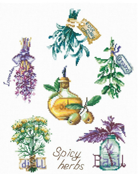 Spicy Herbs SANP-46 - Cross Stitch Kit by Andriana