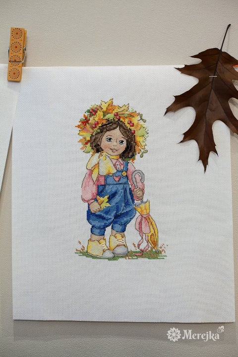 Spring Girl SK100 cross stitch kit by Merejka