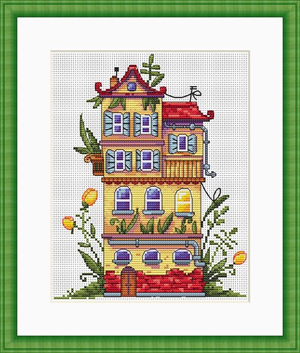 Spring House SK52 cross stitch kit by Merejka