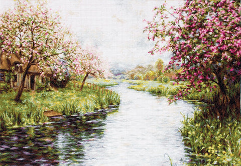 Spring Landscape SG545 - Cross Stitch Kit by Luca-s