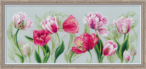 Spring Tulips - Cross Stitch Kit from RIOLIS Ref. no.:100/052