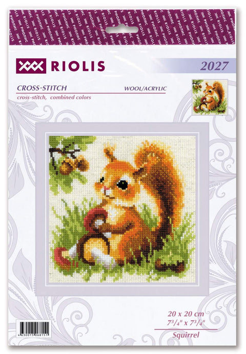 Squirel. Cross Stitch kit by RIOLIS Ref. no.: 2027