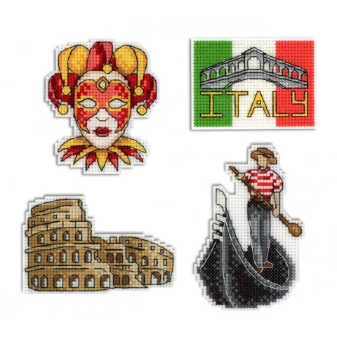 Cross Stitch Kit Italy - Magnets SR-309