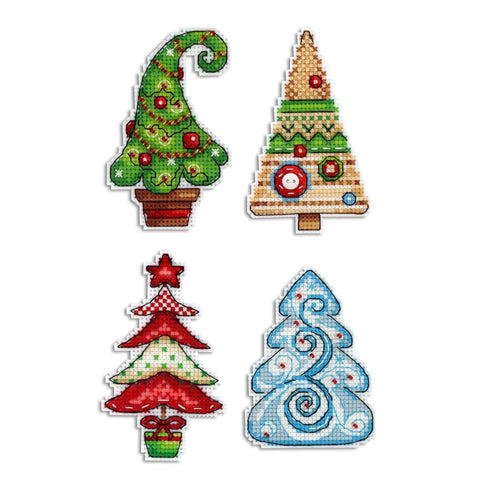Cross Stitch Kit New Year Beauties. Magnets SR-316