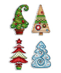 Cross Stitch Kit New Year Beauties. Magnets SR-316