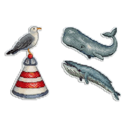 Cross Stitch Kit Ocean Sounds - Magnets SR-330