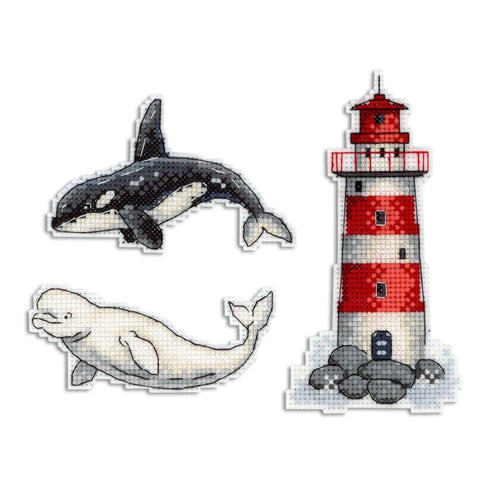 Cross Stitch Kit Sea Story - Magnets SR-333