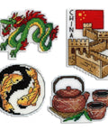 Cross Stitch Kit China - Magnets SR-335