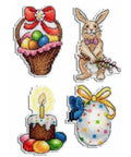 Cross Stitch Kit Easter Joy. Magnets SR-407