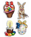 Cross Stitch Kit Easter Joy. Magnets SR-407
