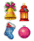 Cross Stitch Kit Christmas Magnets SR-461