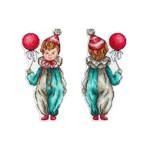 Cross Stitch Kit Young Clown SR-1114