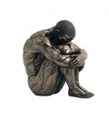 Modern Seated Man Sculpture
