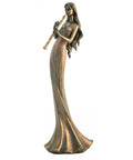 Flute Player Lady Statue