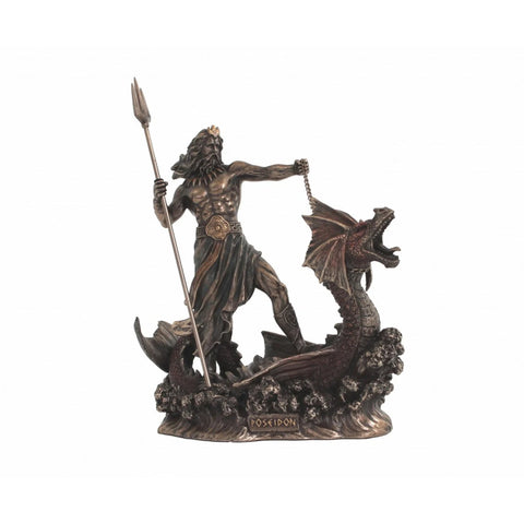 Poseidon on Sea Dragon Statue