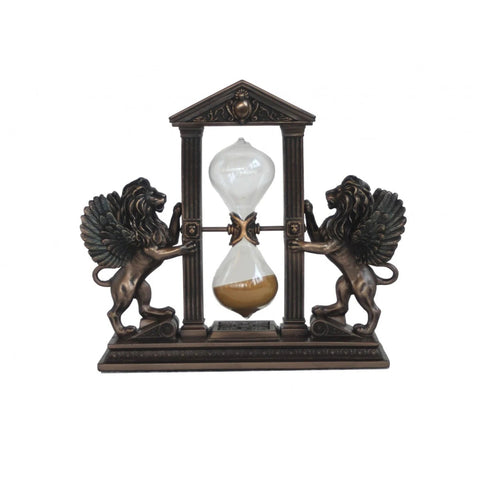 Winged Lion Hourglass Statue
