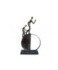 Father and Son Statue