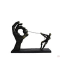 Modern Bronze Resin Abstract Sculpture