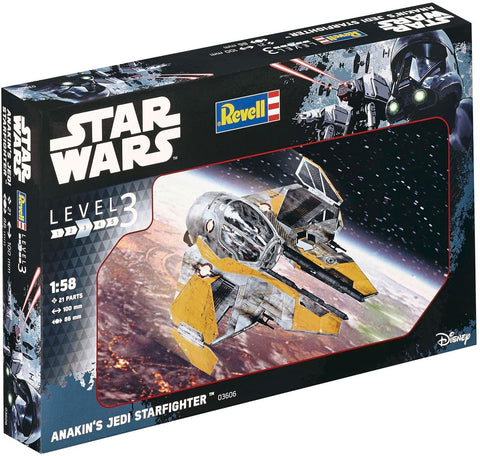 Star Wars  Anakins Jedi Starfighter - Plastic Modelling Kit By Revell