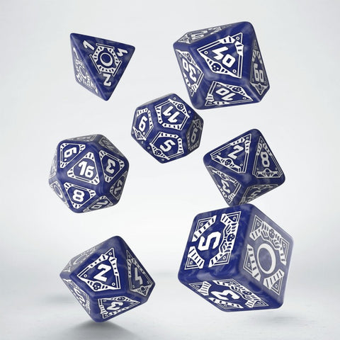 Starfinder Signal Of Screams Dice Set navy blue and white