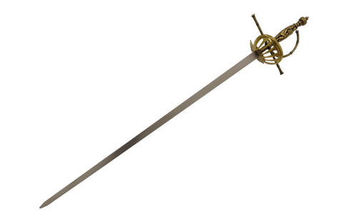 Steel Knight Sword with Brass Ornaments - Replica 96 cm - SP-C