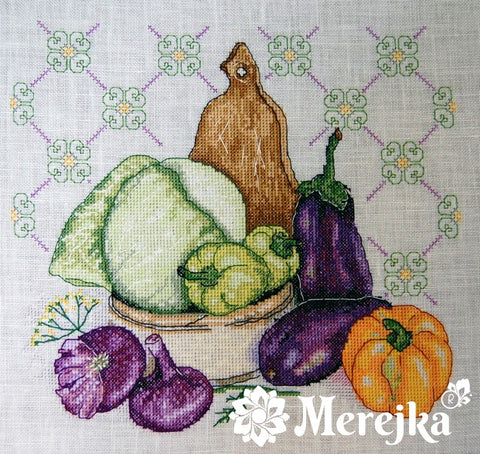 Still Life "le pourpre" SK06 cross stitch kit by Merejka