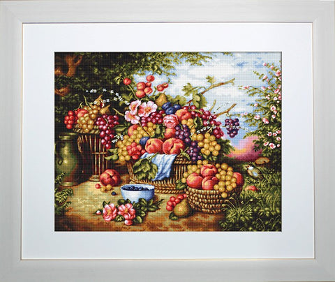 Still Life on Background of Nature SB475 - Cross Stitch Kit by Luca-s