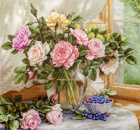 Still Life with Blueberries SB588 - Cross Stitch Kit