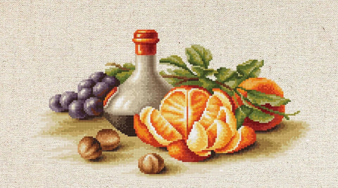 Still Life with Oranges SBL2250 - Cross Stitch Kit by Luca-s