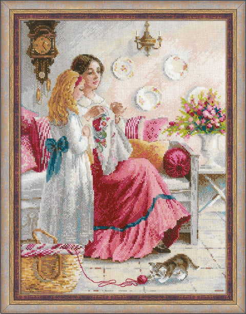 Stitching Lessons cross stitch kit by RIOLIS Ref. no.: 1789