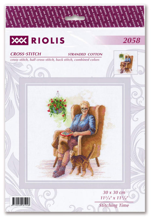 Stitching Time. Cross Stitch kit by RIOLIS Ref. no.: 2058