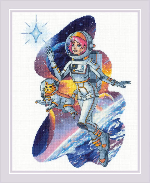 Straight to the Stars. Cross Stitch kit by RIOLIS Ref. no.: 2014