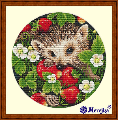 Strawberries SK36 cross stitch kit by Merejka