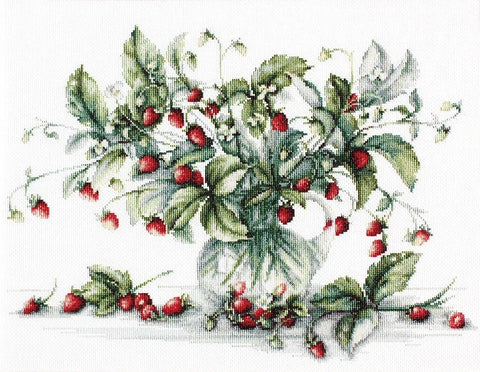 Strawberry Bouquet SB2267 - Cross Stitch Kit by Luca-s