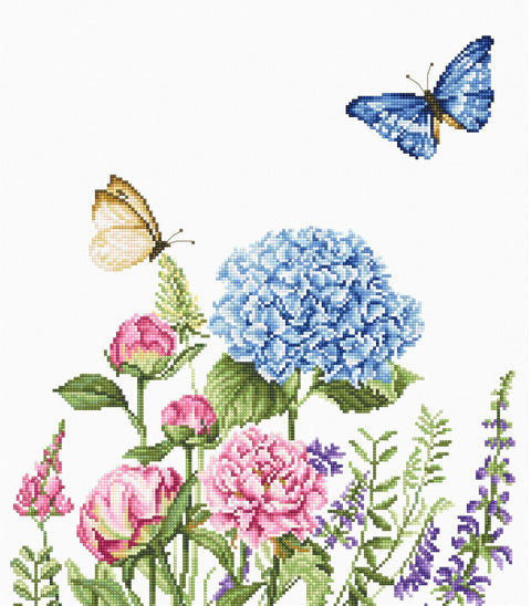 Summer Flowers and Butterflies SB2360 - Cross Stitch Kit