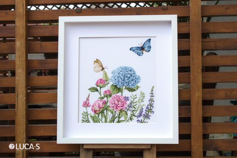 Summer Flowers and Butterflies SB2360 - Cross Stitch Kit