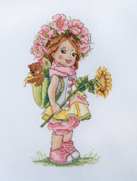 Summer Girl SK110 cross stitch kit by Merejka