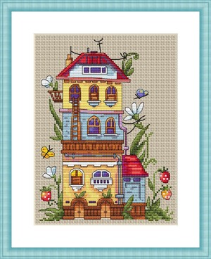 Summer House SK53 cross stitch kit by Merejka